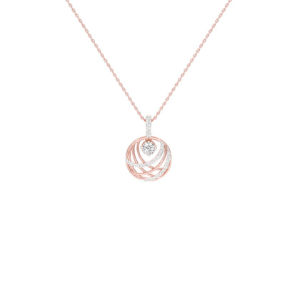 Opulent Brilliance Diamond Pendant 18 KT / Rose Gold