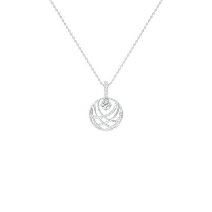 Opulent Brilliance Diamond Pendant 18 KT / White Gold