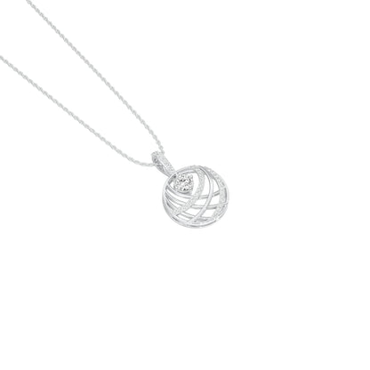 Opulent Brilliance Diamond Pendant 18 KT / White Gold