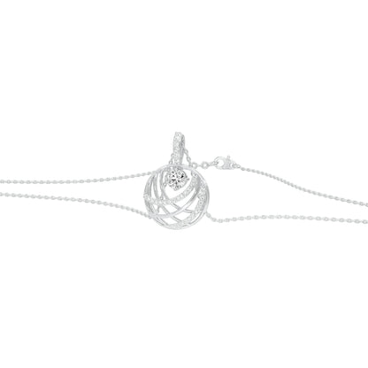 Opulent Brilliance Diamond Pendant 18 KT / White Gold