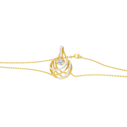 Opulent Brilliance Diamond Pendant 18 KT / Yellow Gold