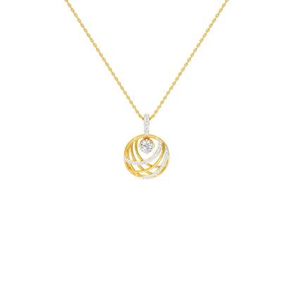 Opulent Brilliance Diamond Pendant 18 KT / Yellow Gold
