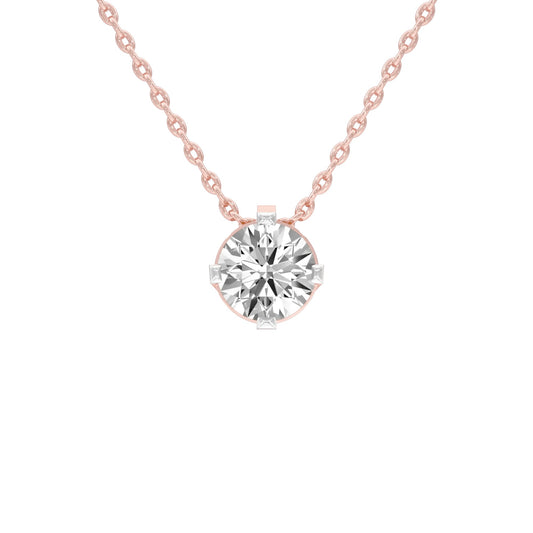 Regal Radiance Diamond Pendant 18 KT / Rose Gold