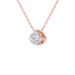 Regal Radiance Diamond Pendant 18 KT / Rose Gold