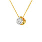 Regal Radiance Diamond Pendant 18 KT / Yellow Gold