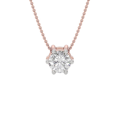 Radiant Elegance Diamond Pendant 18 KT / Rose Gold