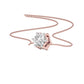 Radiant Elegance Diamond Pendant 18 KT / Rose Gold