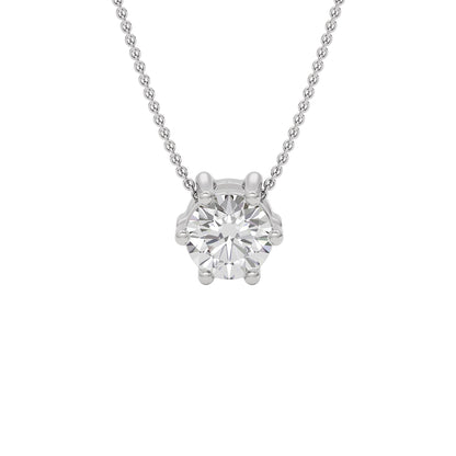 Radiant Elegance Diamond Pendant 18 KT / White Gold