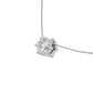 Radiant Elegance Diamond Pendant 18 KT / White Gold