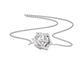 Radiant Elegance Diamond Pendant 18 KT / White Gold