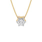Radiant Elegance Diamond Pendant 18 KT / Yellow Gold