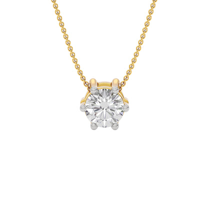 Radiant Elegance Diamond Pendant 18 KT / Yellow Gold
