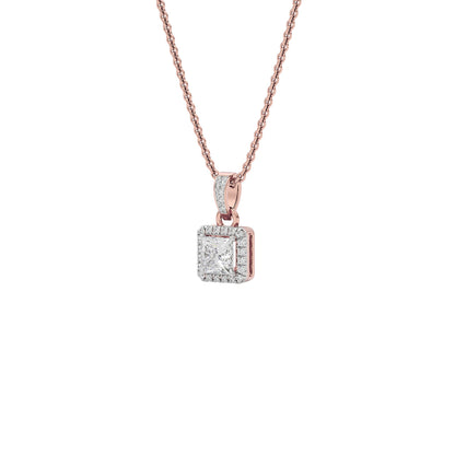 Barbara Classic Princess Diamond Pendant 18 KT / Rose Gold