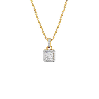 Barbara Classic Princess Diamond Pendant 18 KT / Yellow Gold