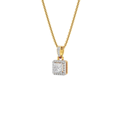Barbara Classic Princess Diamond Pendant 18 KT / Yellow Gold