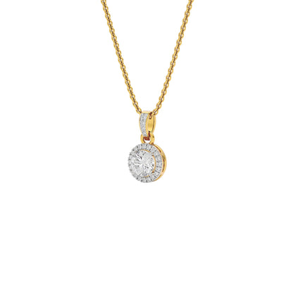 Eternal Classic Round Diamond Pendant 18 KT / Yellow Gold