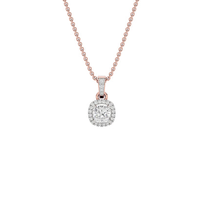 Camilla Classic Cushion Diamond Pendant 18 KT / Rose Gold