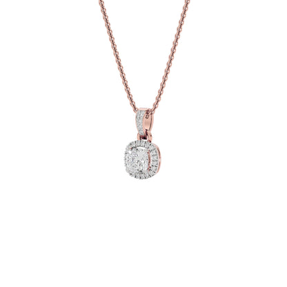 Camilla Classic Cushion Diamond Pendant 18 KT / Rose Gold