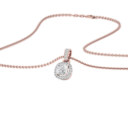 Camilla Classic Cushion Diamond Pendant 18 KT / Rose Gold