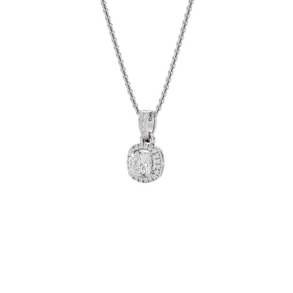 Camilla Classic Cushion Diamond Pendant 18 KT / White Gold