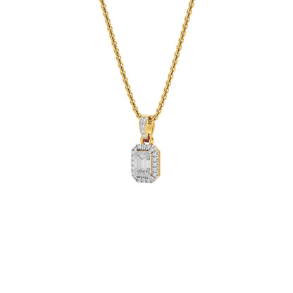 Amor Classic Emerald Diamond Pendant 18 KT / Yellow Gold