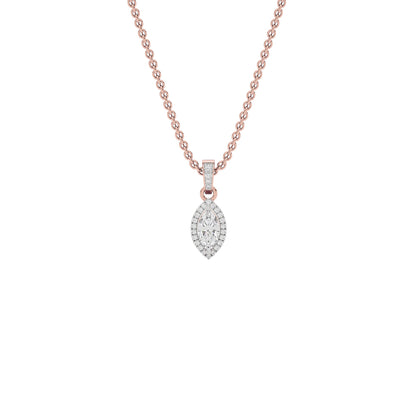 Avril Classic Marquise Diamond Pendant 18 KT / Rose Gold