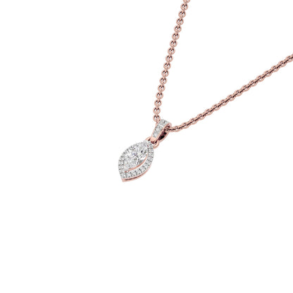Avril Classic Marquise Diamond Pendant 18 KT / Rose Gold