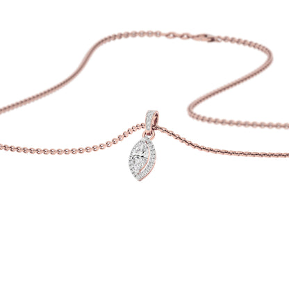 Avril Classic Marquise Diamond Pendant 18 KT / Rose Gold