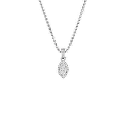 Avril Classic Marquise Diamond Pendant 18 KT / White Gold