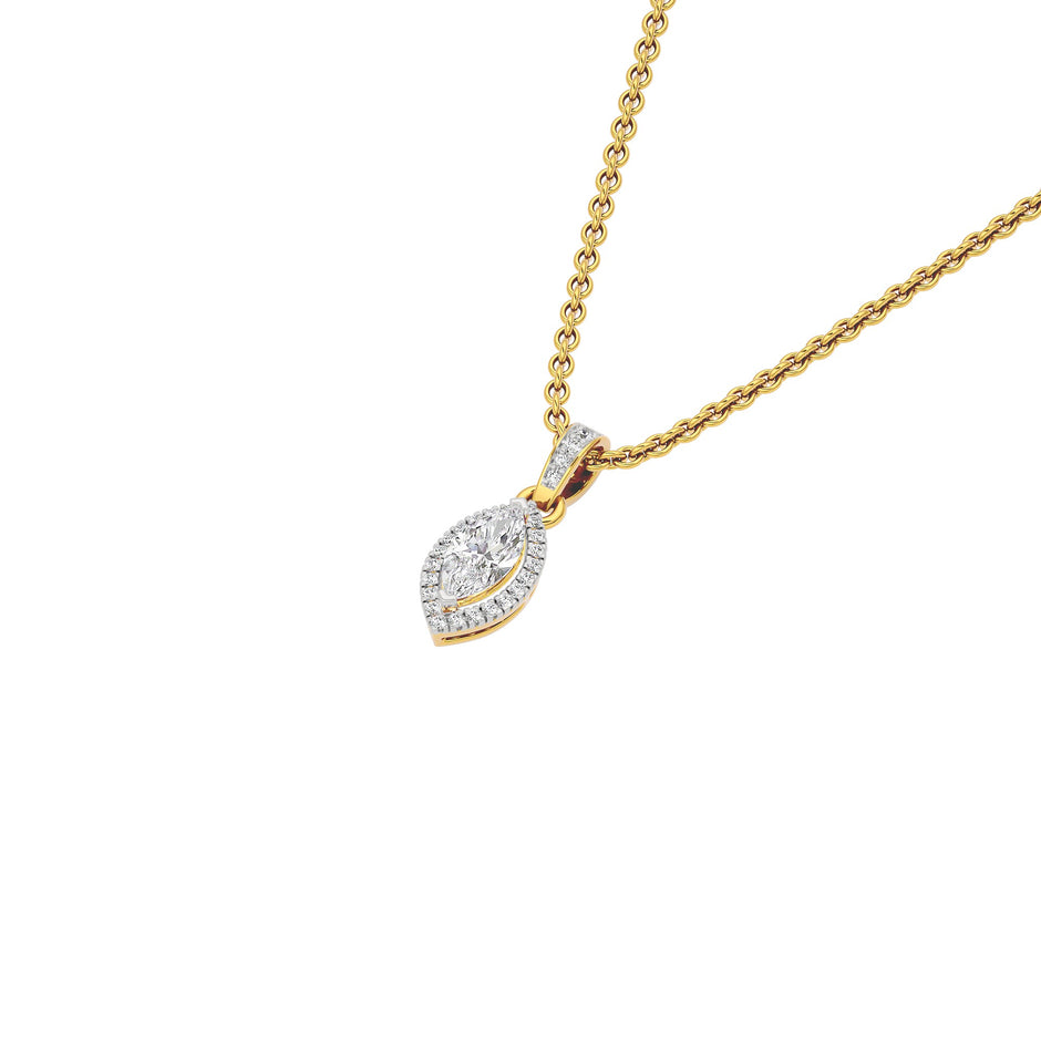 Avril Classic Marquise Diamond Pendant 18 KT / Yellow Gold