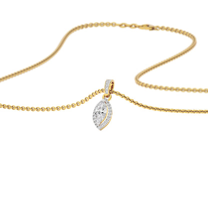 Avril Classic Marquise Diamond Pendant 18 KT / Yellow Gold