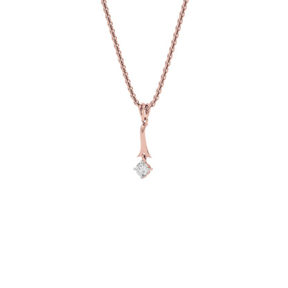 Dazzling Drop Diamond Pendant 18 KT / Rose Gold