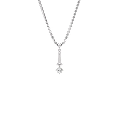 Dazzling Drop Diamond Pendant 18 KT / White Gold