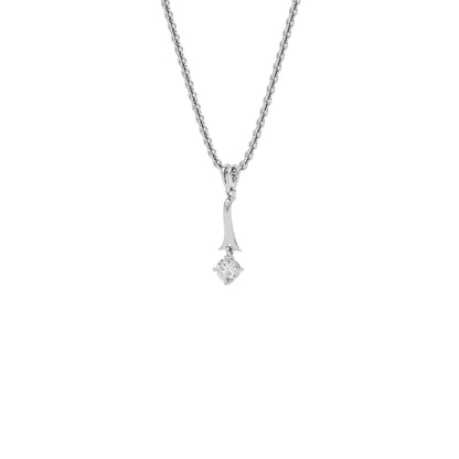 Dazzling Drop Diamond Pendant 18 KT / White Gold