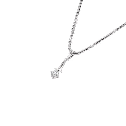 Dazzling Drop Diamond Pendant 18 KT / White Gold
