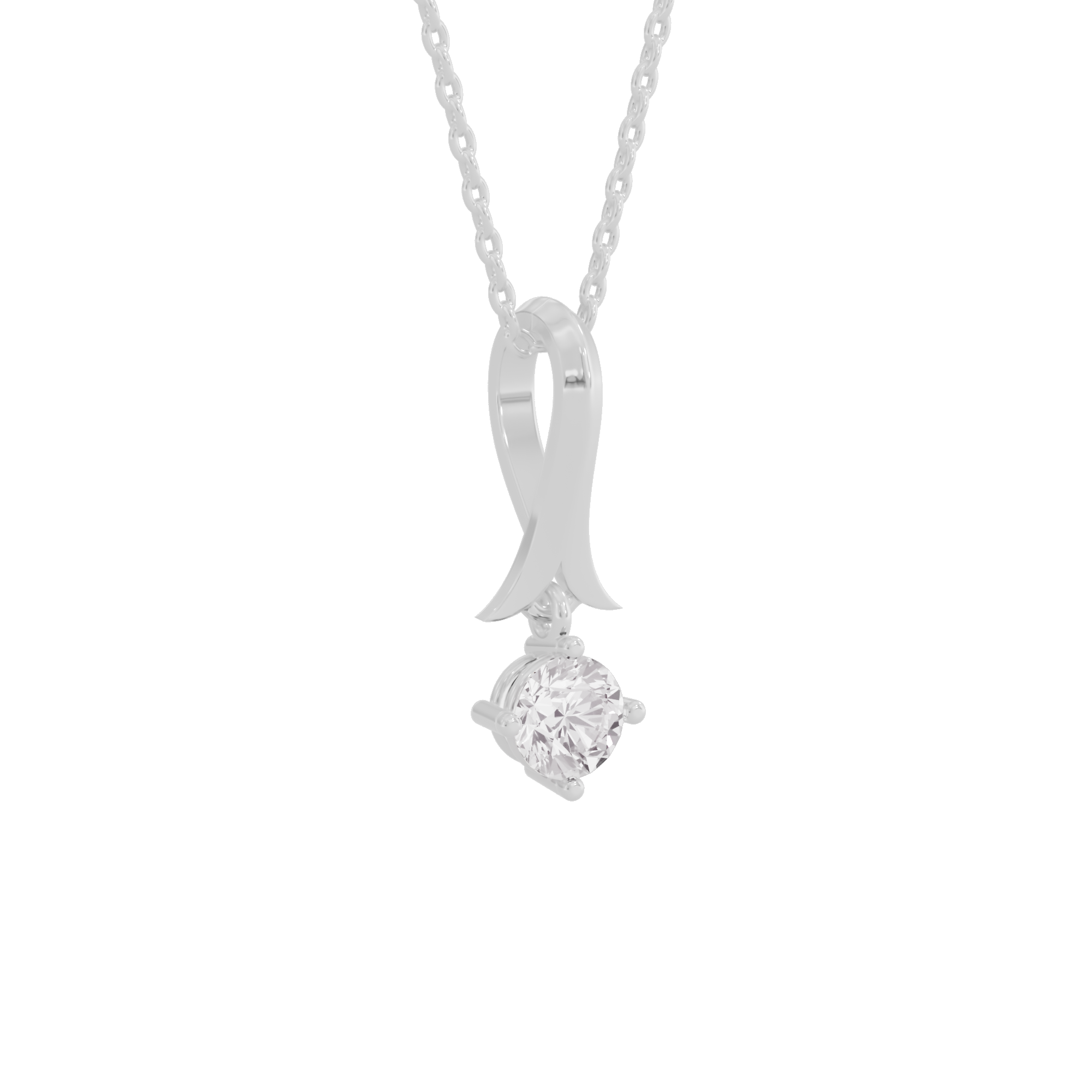 Dazzling Drop Diamond Pendant