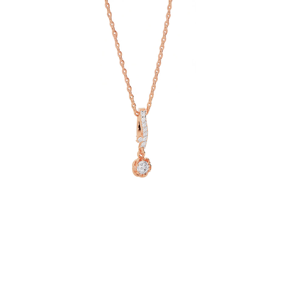 Celestial Grace Diamond Pendant 18 KT / Rose Gold