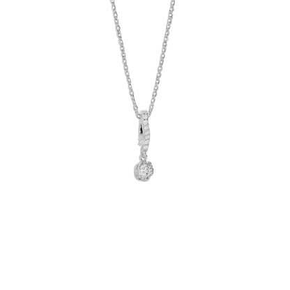 Celestial Grace Diamond Pendant 18 KT / White Gold