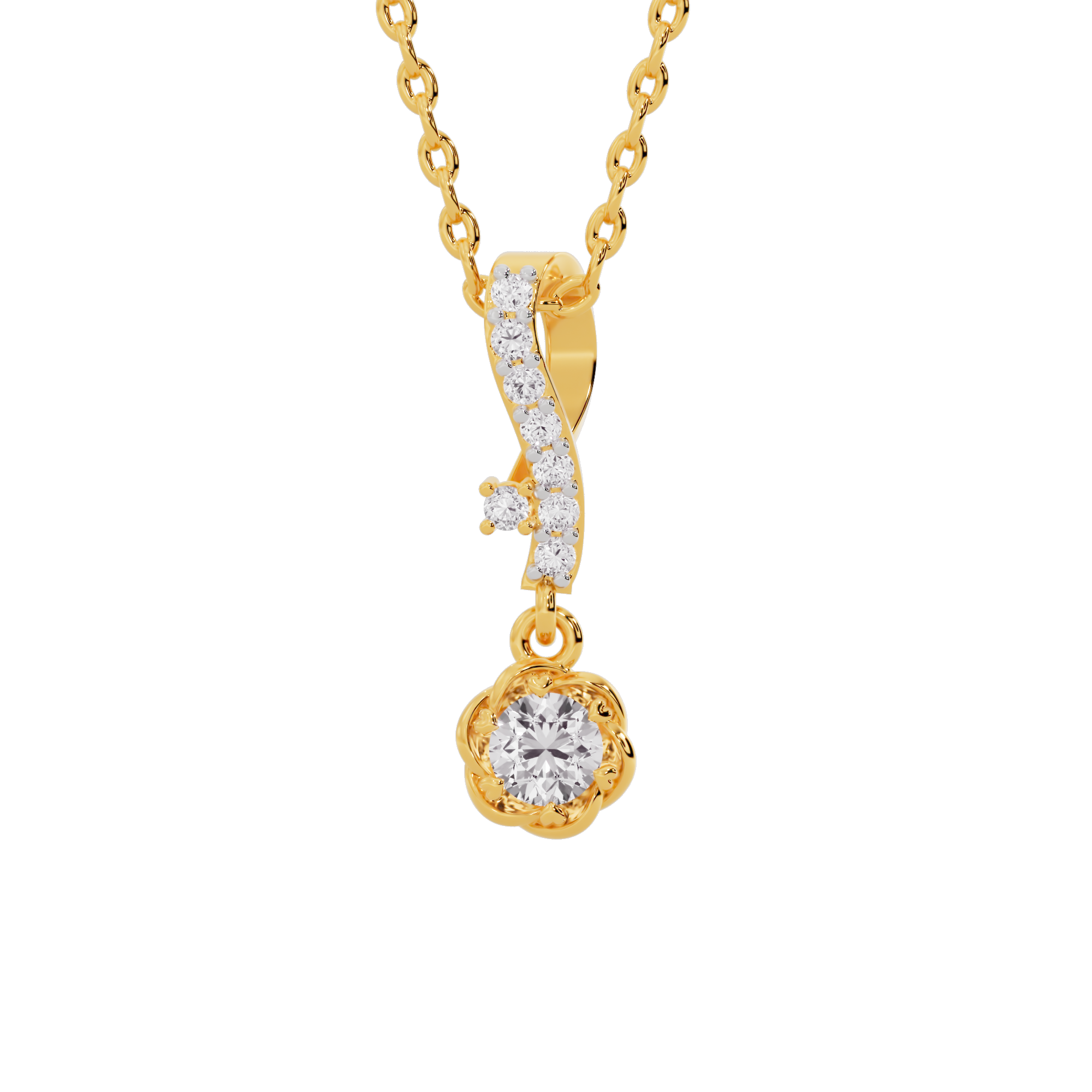 Celestial Grace Diamond Pendant