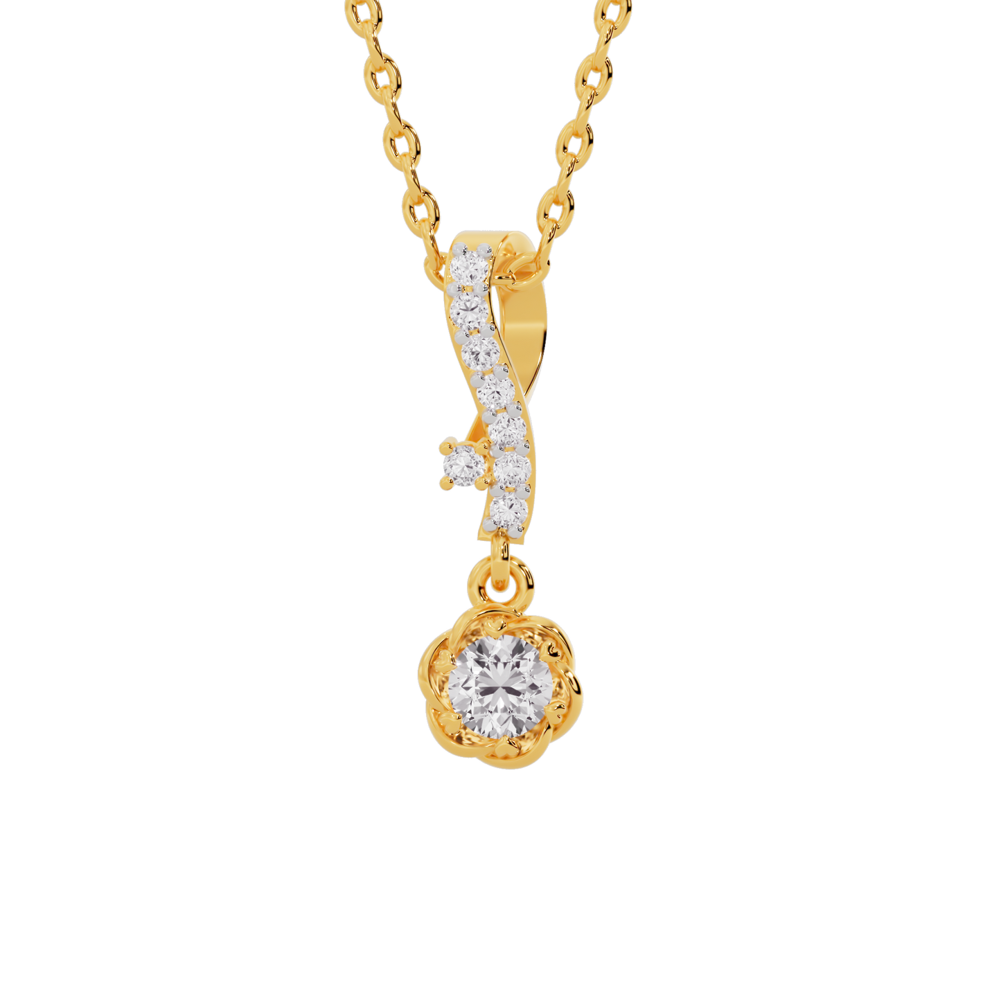 Celestial Grace Diamond Pendant