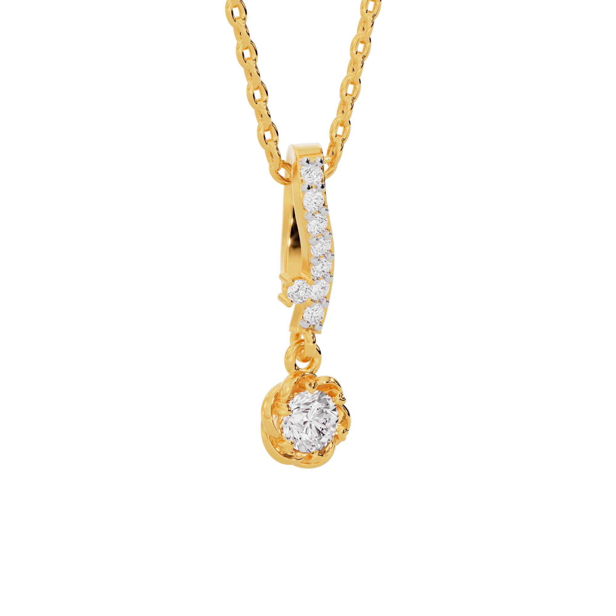 Celestial Grace Diamond Pendant