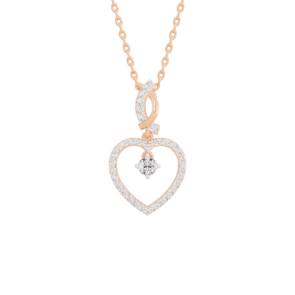 Dazzling Heart Diamond Pendant