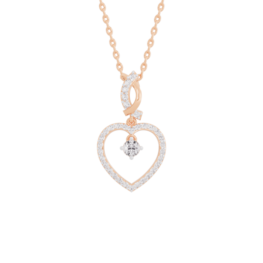 Dazzling Heart Diamond Pendant