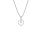 Dazzling Heart Diamond Pendant 18 KT / White Gold