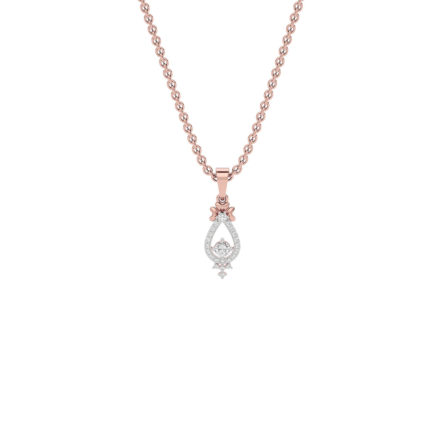 Enticing Daisy Diamond Pendant 18 KT / Rose Gold