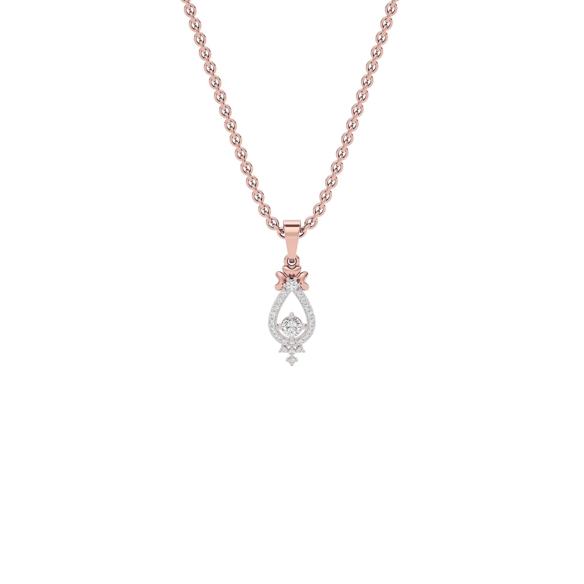 Enticing Daisy Diamond Pendant 18 KT / Rose Gold