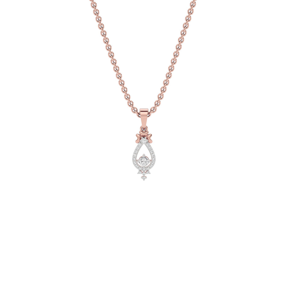 Enticing Daisy Diamond Pendant 18 KT / Rose Gold