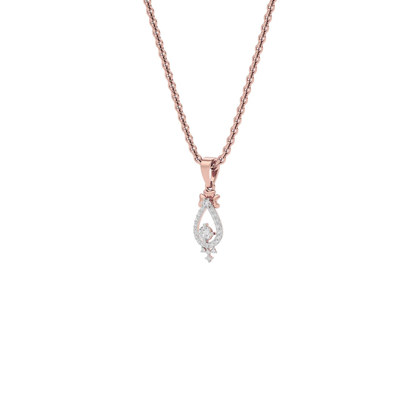 Enticing Daisy Diamond Pendant 18 KT / Rose Gold