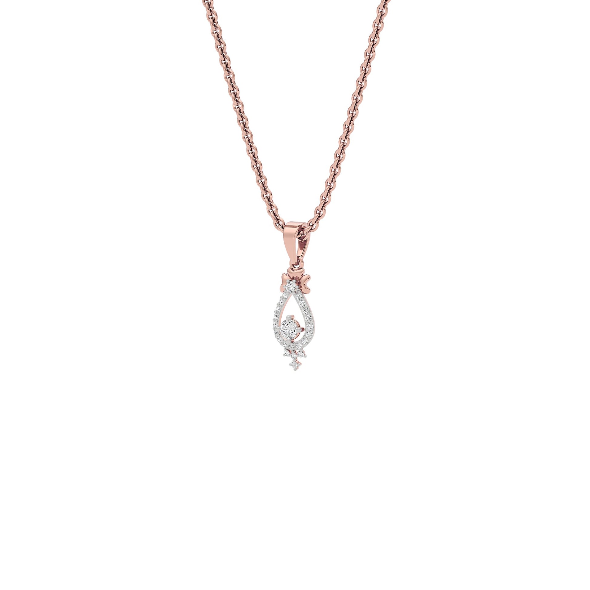 Enticing Daisy Diamond Pendant 18 KT / Rose Gold