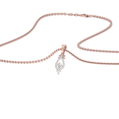 Enticing Daisy Diamond Pendant 18 KT / Rose Gold